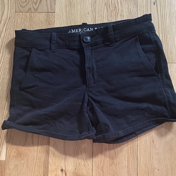 Black Khaki Shorts - Picture 1 of 3